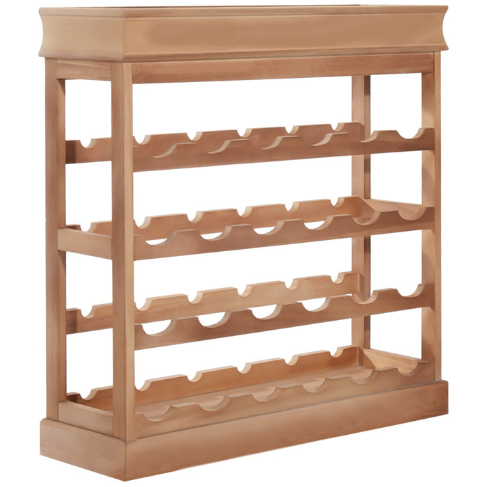 HOMCOM Wine Rack Wood Beige 2.25 x 7 x 7 cm