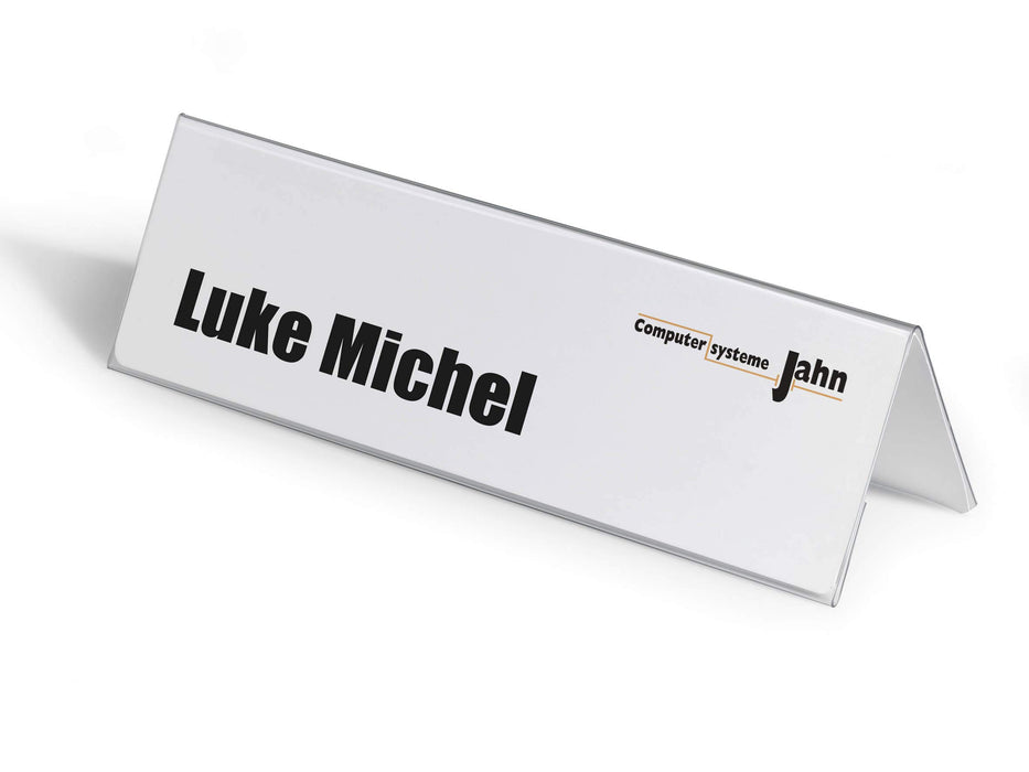 DURABLE Name Holder 805319 Transparent Pack of 25