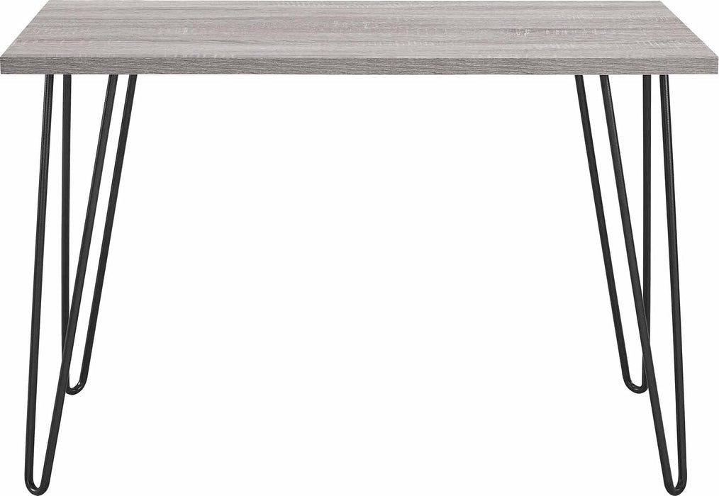 DOREL HOME Desks 9851296PCOMUK Grey Oak 1,016 (W) x 495.04599999999994 (D) x 680 (H) x 680 - 680 (H) mm