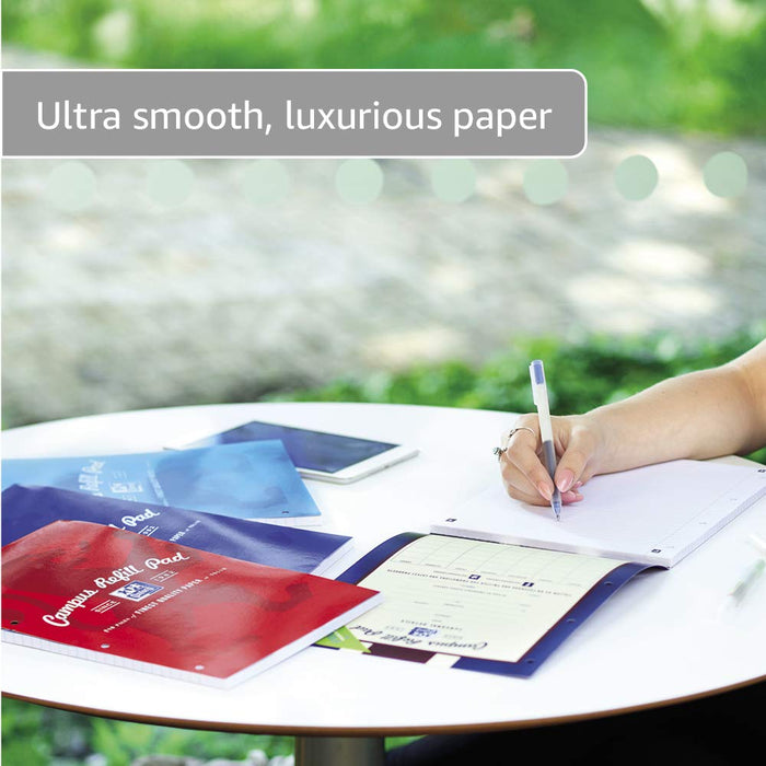 OXFORD Refill Pads Glued A4 Ruled Cardboard Assorted 140 Pages Pack of 5