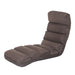 HOMCOM Folding Floor Sofa Bed Adjustable Lounger Sleeper Futon Mattress Chair W/Pillow Brown