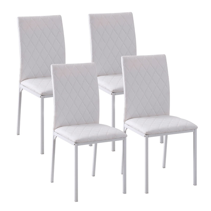 HOMCOM Dining Chair 835-478V70WT White