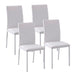 HOMCOM Dining Chair 835-478V70WT White