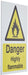 Warning Sign Highly Flammable Self Adhesive Plastic 20 x 15 cm