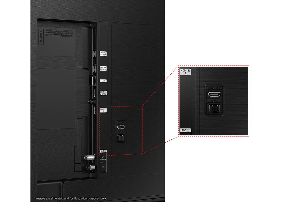 Samsung Q60C 75 Inch QLED 4K HDR 3 x HDMI Ports 2 x USB Ports Smart TV