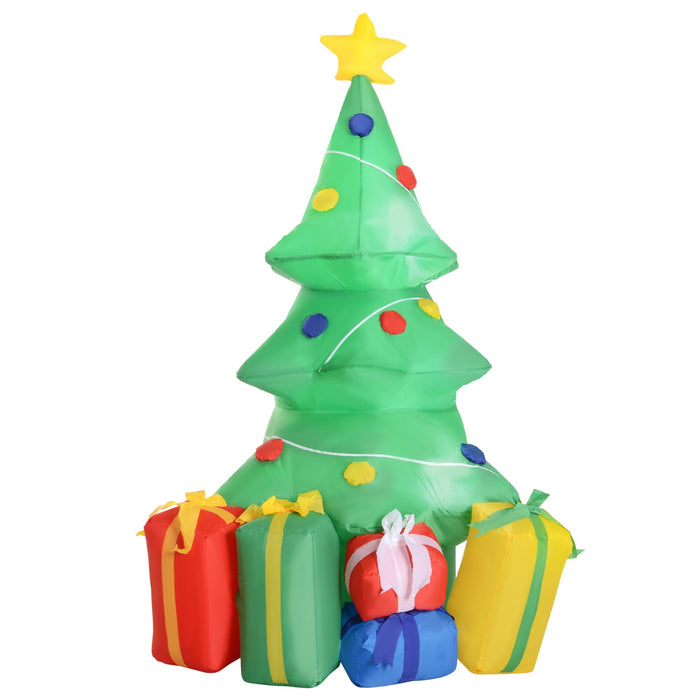 HOMCOM Christmas Tree Inflatable Green 65 x 150 cm