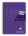 Europa Notebook 5813Z A5 Ruled Spiral Bound Side Bound Cardboard Hardback Purple Perforated 180 Pages