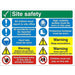 Construction Site Sign Site Safety Fluted Board Assorted 45 x 60 cm