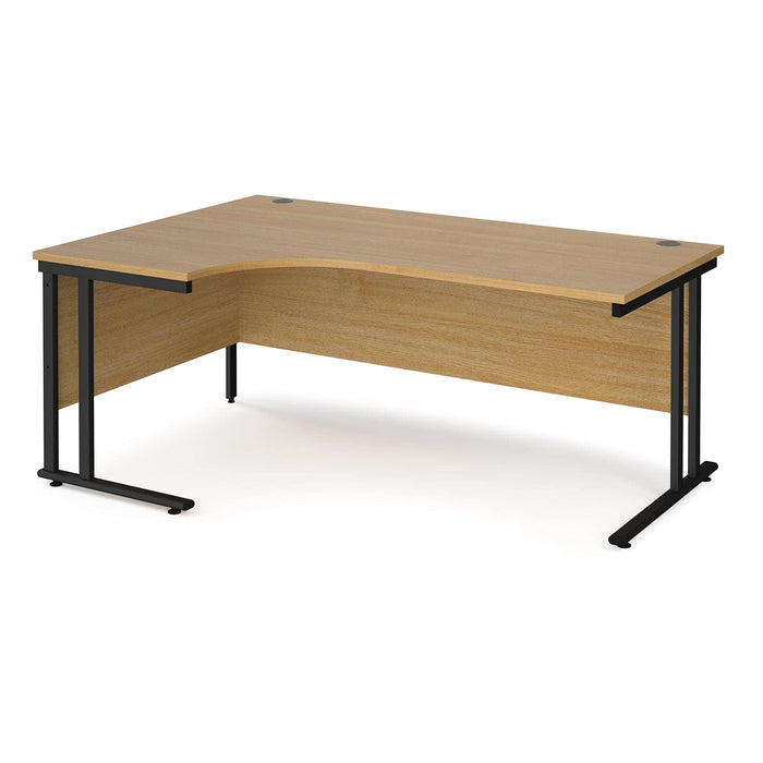 Dams International Left Hand Ergonomic Desk MC16ELKB 1,600 x 1,200 x 725 x 800 - 990 mm