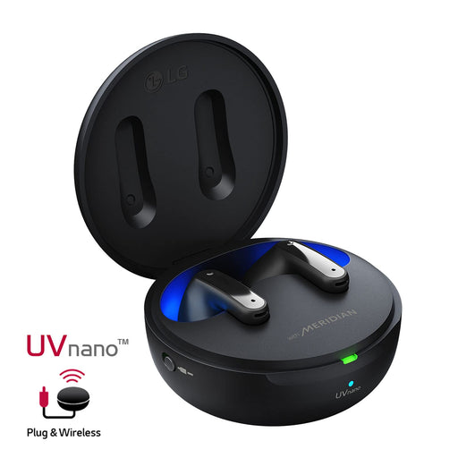 LG TONE Free UFP9 True Wireless Earbuds with Charging Case Black