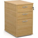 Dams International Desk End Pedestal with 3 Lockable Drawers Wood R25DH6O 426 x 600 x 725 mm