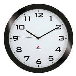Alba Analog Wall Clock HORISSIMO N 38 x 5.5cm Black