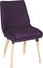 Contemporary Welcome Upholstered Reception Chair Plum (Pack 2) - 6946PLU