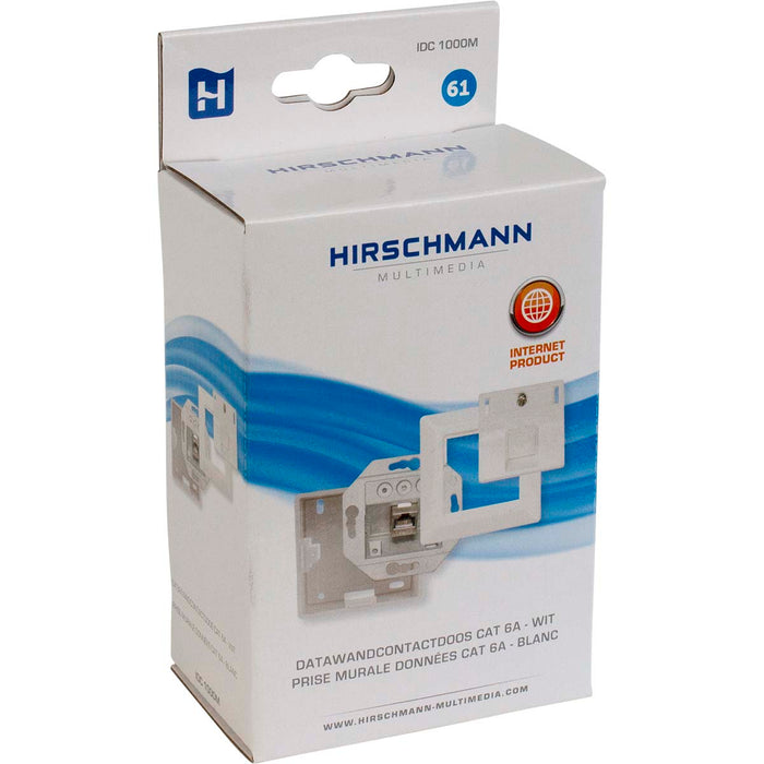 Hirschmann IDC 1000M Data wall box CAT6A - white