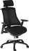 Rapport Mesh Back Executive Office Chair with Fabric Seat Black - 6964BLK