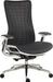 Quantum Mesh Back Executive Chair Chair Black with White Frame - 6966WHI