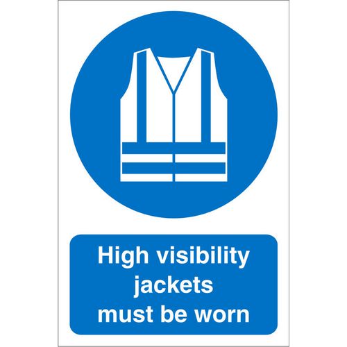 Mandatory Sign High Vis PVC 60 x 40 cm