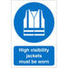 Mandatory Sign High Vis PVC 60 x 40 cm