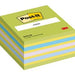 Post-it Sticky Notes Cube 76 x 76 mm Assorted 450 Sheets