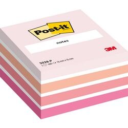 Post-it Sticky Notes Cube 76 x 76 mm Pastel Pink 450 sheets