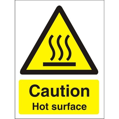 Catering Sign Hot Surface Vinyl 30 x 20 cm