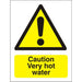 Catering Sign Very hot water Vinyl 30 x 20 cm