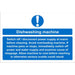 Catering Sign Dishwasher Vinyl 20 x 30 cm