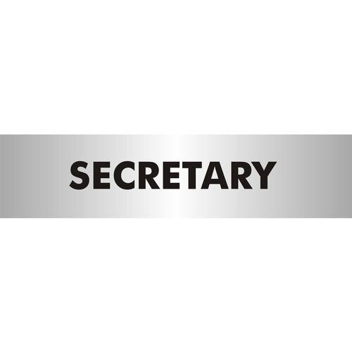School Sign Secretary Acrylic 4.5 x 19 cm