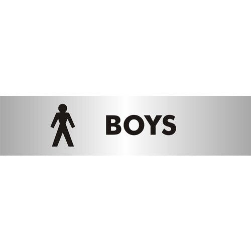 School Sign Boys Acrylic 4.5 x 19 cm