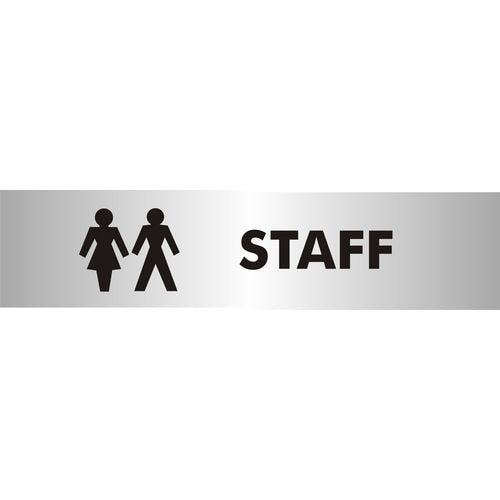 School Sign Staff Acrylic 4.5 x 19 cm