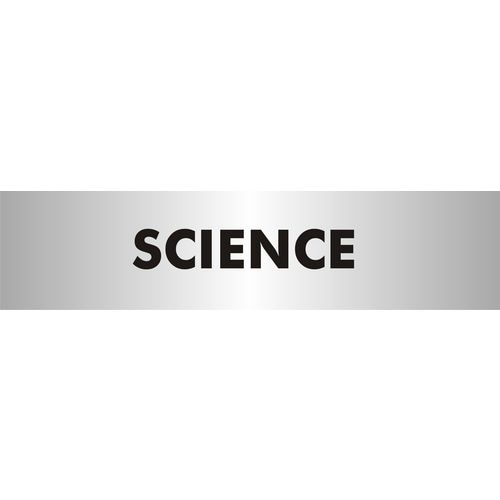 School Sign Science Acrylic 4.5 x 19 cm