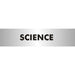School Sign Science Acrylic 4.5 x 19 cm