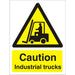 Warning Sign Industrial Trucks Vinyl 30 x 20 cm