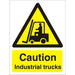 Warning Sign Industrial Trucks Vinyl 40 x 30 cm