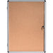 Bi-Office Enclore Indoor Lockable Notice Board Non Magnetic 4 x A4 Wall Mounted 50 (W) x 67.4 (H) cm Brown
