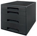 Leitz Recycle 4 Drawer Unit Black - 53720095