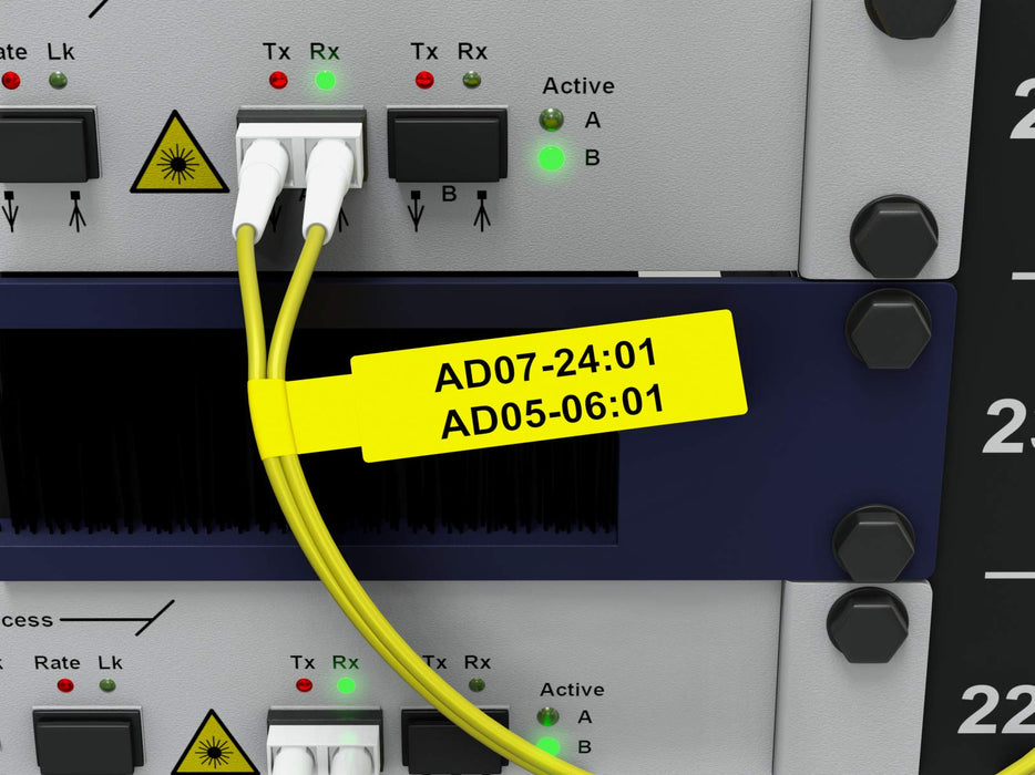 Brother - Yellow - 72 label(s) labels - for P-Touch PT-P900Wc, PT-P950NW
