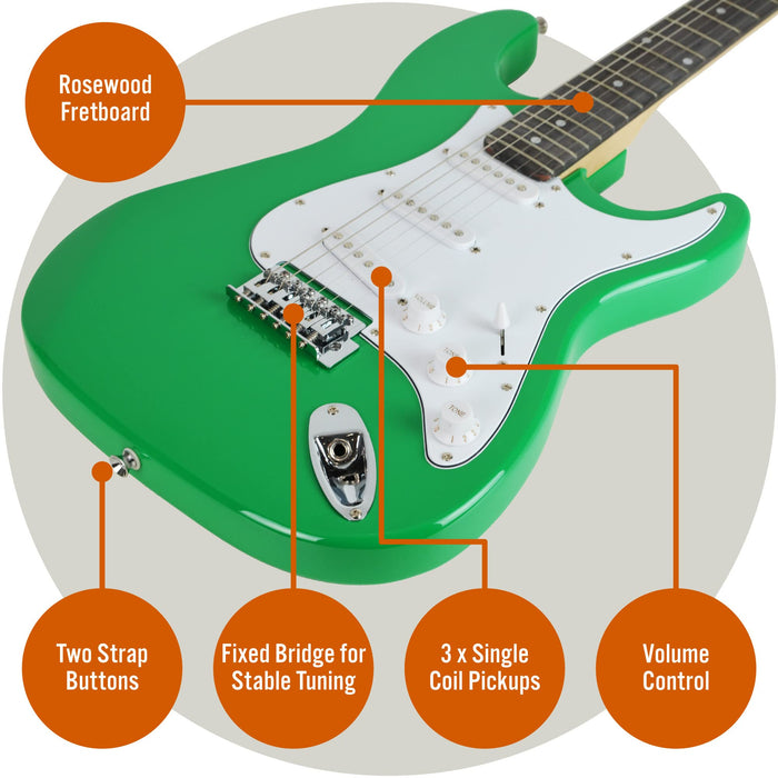 3rd Avenue Electric Guitar Set Green