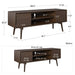 Novogratz AV Stands 8753801COMNUK Walnut 1,498.6 (W) x 450.9 (D) x 558.8 (H) mm MDF, Metal