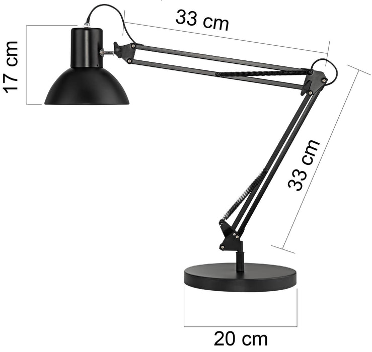 Unilux Freestanding Desk Lamp Success 66 Black
