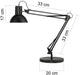 Unilux Freestanding Desk Lamp Success 66 Black