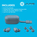 JLab Audio GO Air POP True Wireless Stereo Bluetooth Earbuds Slate Grey