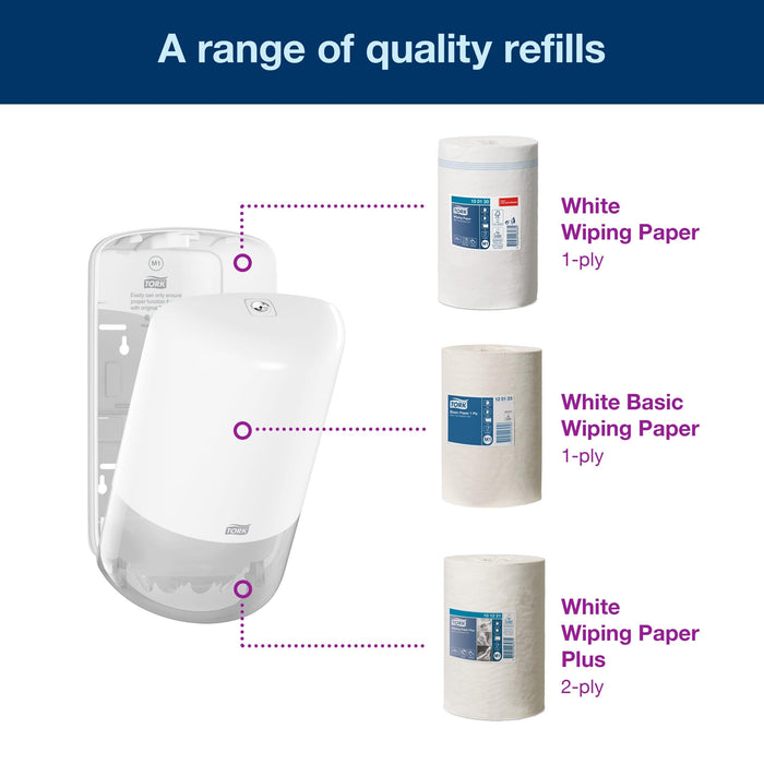 Tork Towel Dispenser M1 Mini Plastic Wall Mountable Lockable 32 x 17 x 16 cm