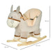 HOMCOM Rocking Horse 330-110 580 mm 340 mm 610 mm Grey