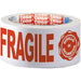 tesa Packaging Tape FRAGILE Red, White 50 mm (W) x 66 m (L)