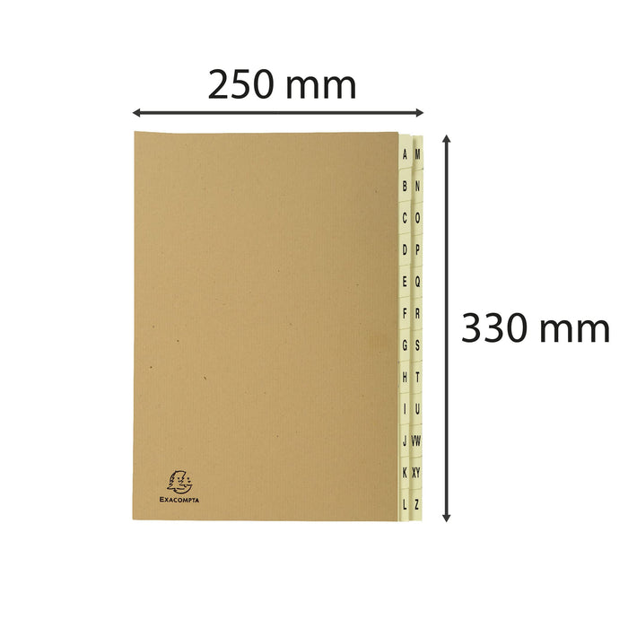 Exacompta Multipart File 22229E A4 Brown Cardboard