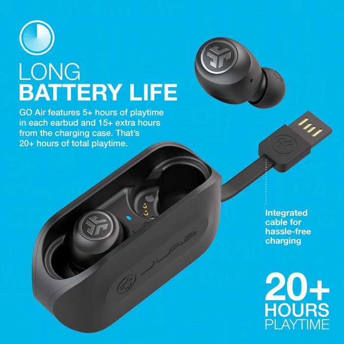 JLab Audio GO Air True Wireless Earbuds Black