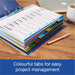 OXFORD Blank Dividers A4 Assorted Multicolour 10 Part PP (Polypropylene) 100205063