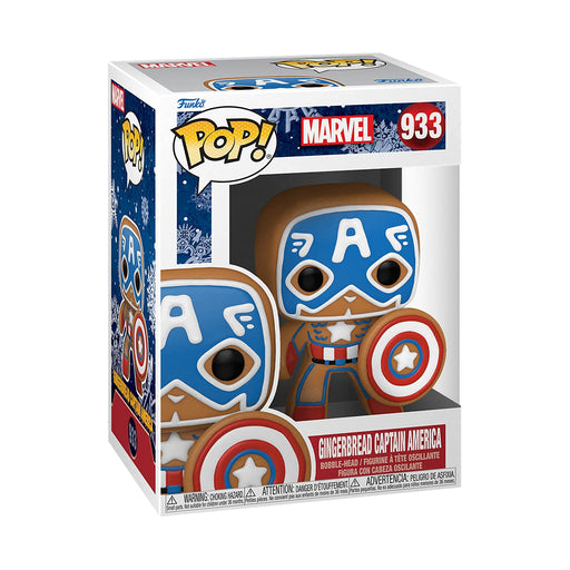 POP! Bobble-Head: Marvel Holiday - Gingerbread Captain America - 933 /50657