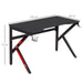 HOMCOM Gaming Desk Black 600 x 730 mm